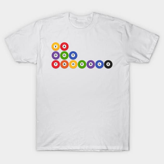 The Music Man Ya Got Trouble Billard Balls T-Shirt by baranskini